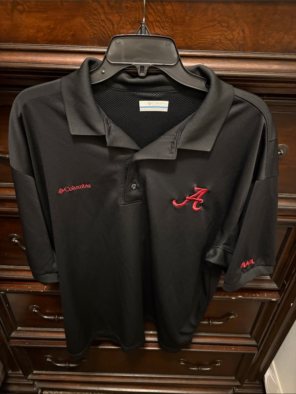 Columbia Men’s Black Alabama Polo- Lg